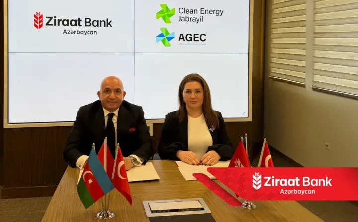 Ziraat Bank Azərbaycan bərpa olunan yaşıl enerji sahəsində iri layihə maliyyələşdirilməsini həyata keçirir