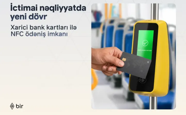 Bir ekositemi ictimai nəqliyyatda xarici kartlar üçün NFC ödənişlərini aktivləşdirdi