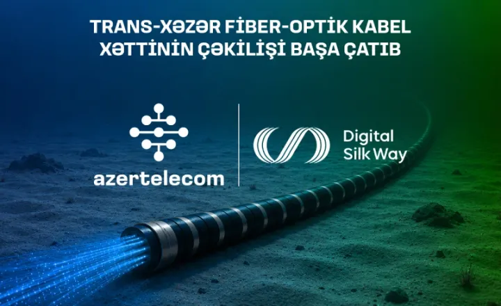 Xəzər dənizinin dibi ilə Trans-Xəzər Fiber-Optik Kabel Xəttinin çəkilişi başa çatıb