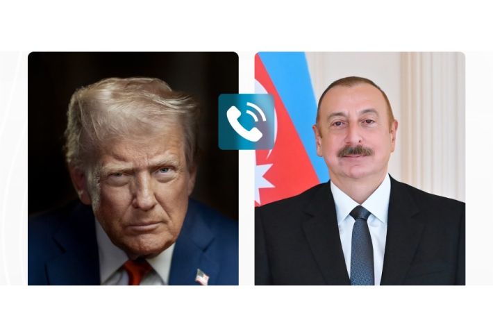 Əliyevlə Tramp arasında telefon danışığı olub