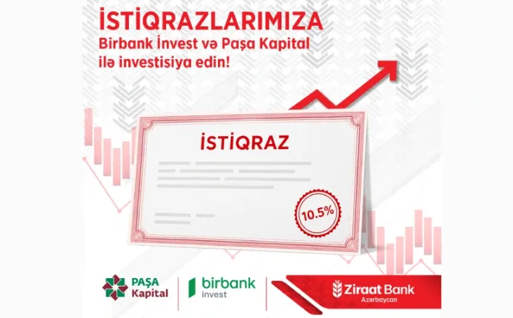 Ziraat Bank Azərbaycan 15 milyon manatlıq istiqraz emissiyasını təqdim edir!
