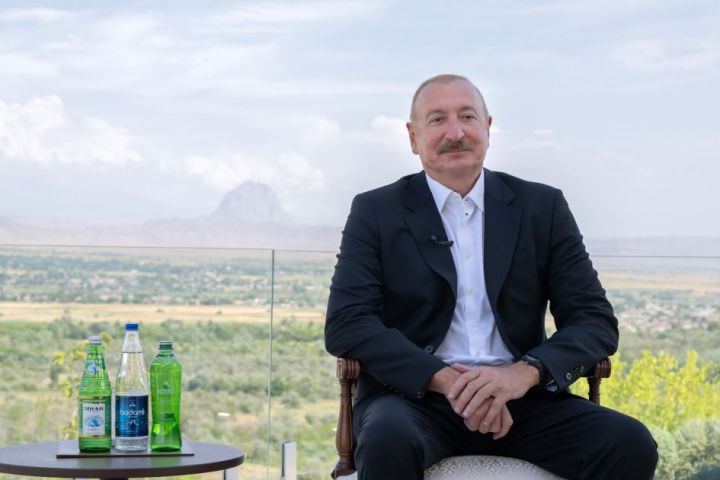 İlham Əliyev Naxçıvanda müsahibə verib TA