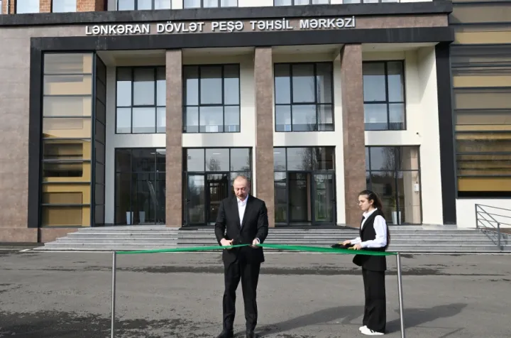 Lənkəran Dövlət Peşə Təhsil Mərkəzinin açılışı olub