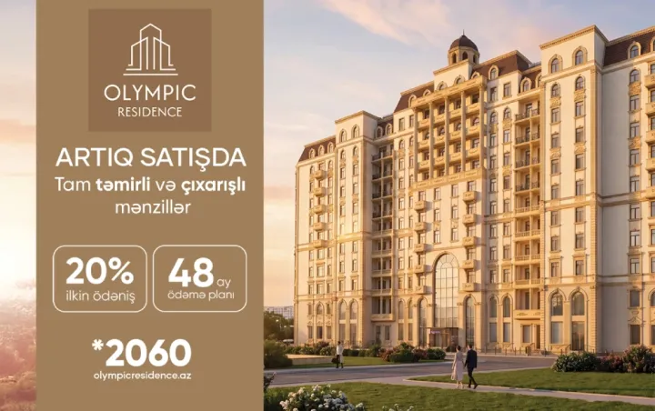 Əfsanəvi "Atletlər kəndi"ndə yeni dövr: "Olympic Residence" yaşayış kompleksi satışa çıxarılır!
