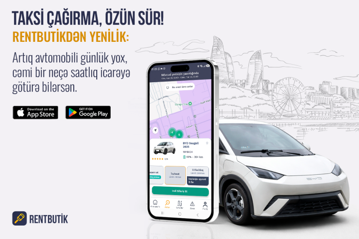 Elektrikli avtomobillər ilə "car-sharing" tezliklə Bakıda — Rentbutik-dən yeni xidmət