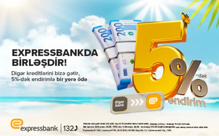 Bir neçə banka borcu olanlar üçün fürsət – illik 5%-dək endirim!