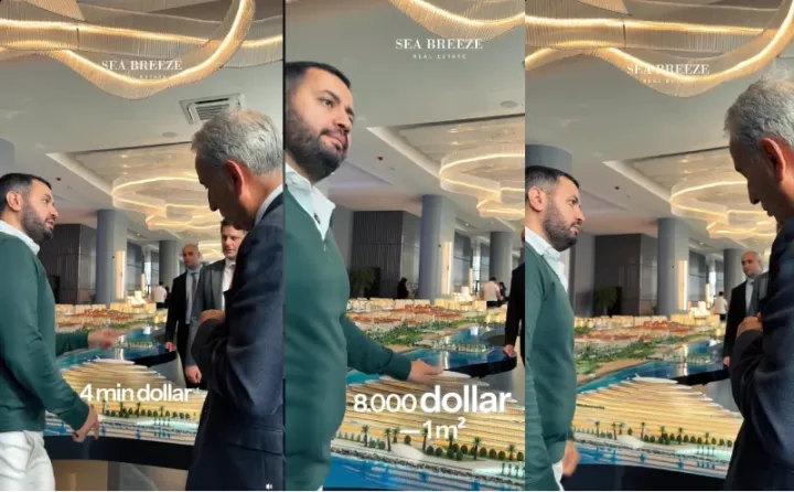 "1 kvadratmetri başlayanda 4 min dollar idi, indi 8 min dollardır"
