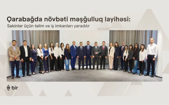 Bir ekosistemi Qarabağ sakinləri üçün yeni məşğulluq layihəsinə start verib ®